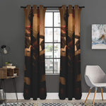 Scary Clown Print Curtain