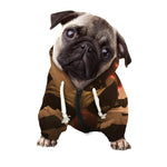 Scary Clown Print Dog Zip Up Hoodie