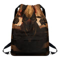 Scary Clown Print Drawstring Backpack