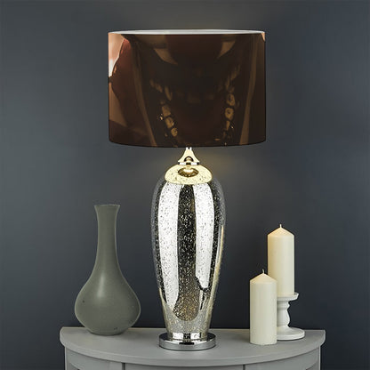 Scary Clown Print Drum Lamp Shade