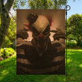 Scary Clown Print Garden Flag