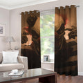 Scary Clown Print Grommet Curtains