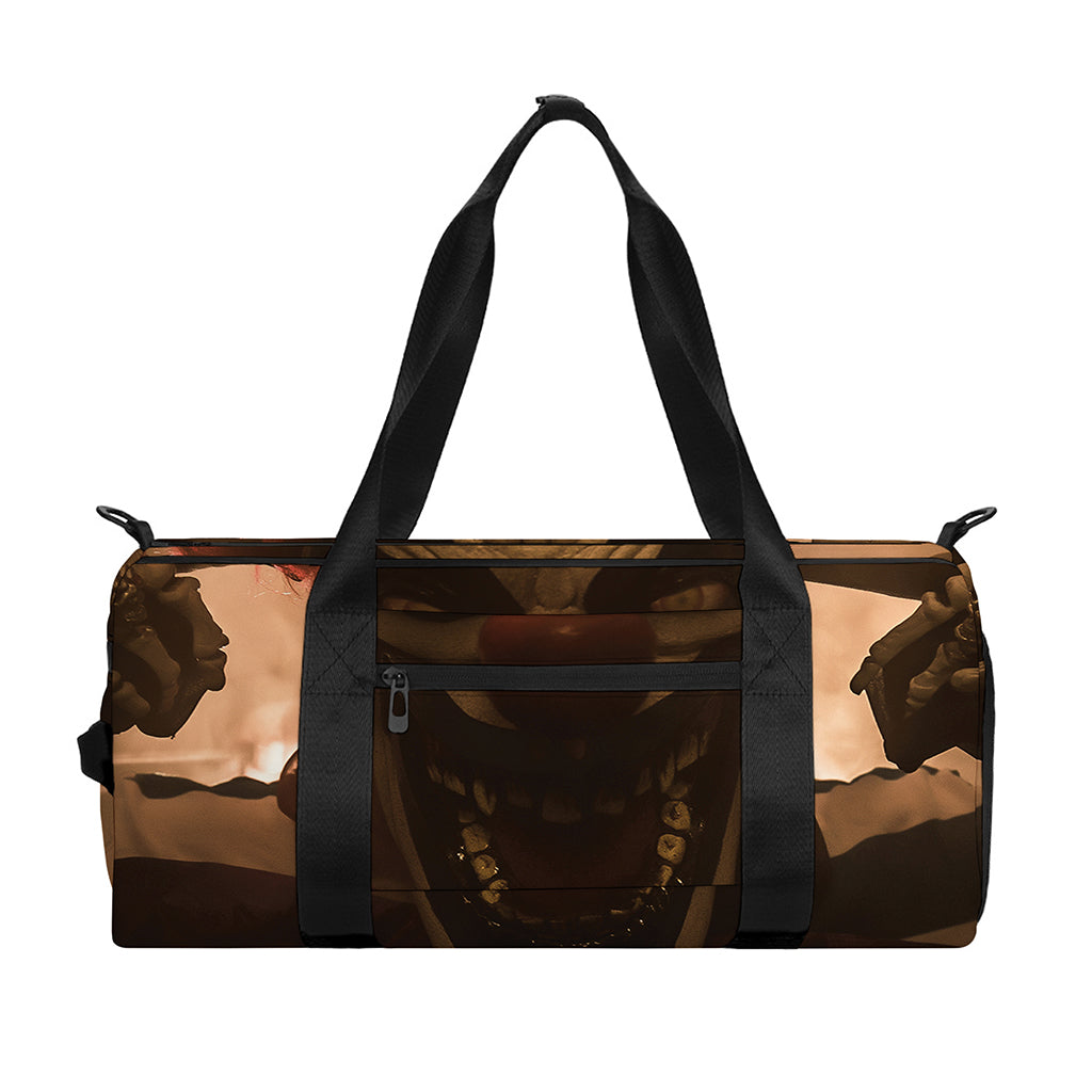 Scary Clown Print Gym Bag