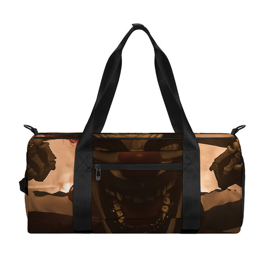 Scary Clown Print Gym Bag