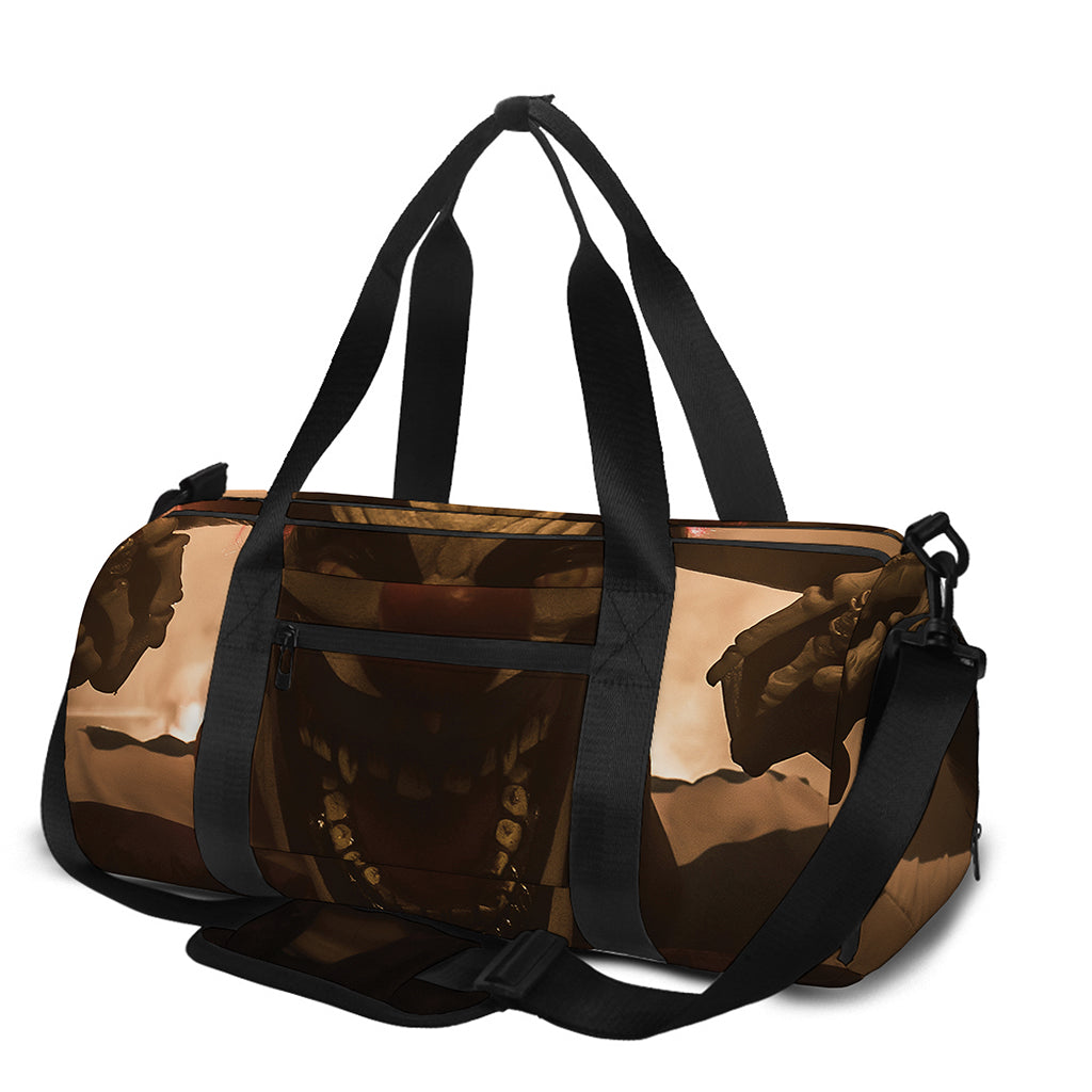 Scary Clown Print Gym Bag