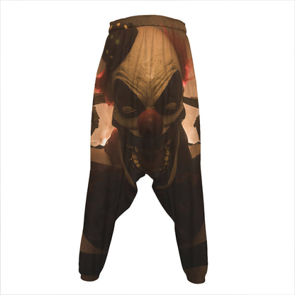 Scary Clown Print Hammer Pants