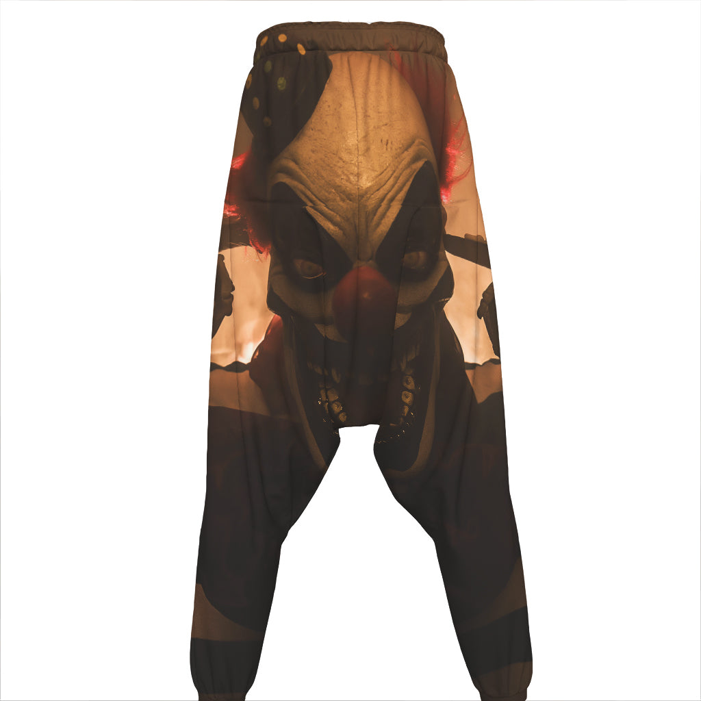 Scary Clown Print Hammer Pants