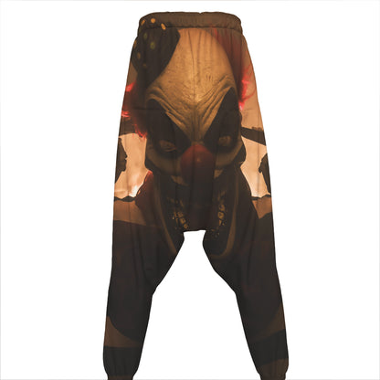 Scary Clown Print Hammer Pants