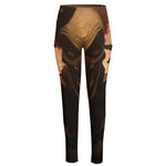 Scary Clown Print High-Waisted Pocket Leggings