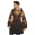 Scary Clown Print Hoodie Blanket