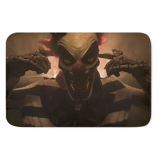 Scary Clown Print Indoor Door Mat