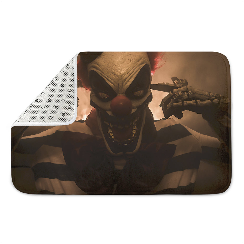 Scary Clown Print Indoor Door Mat