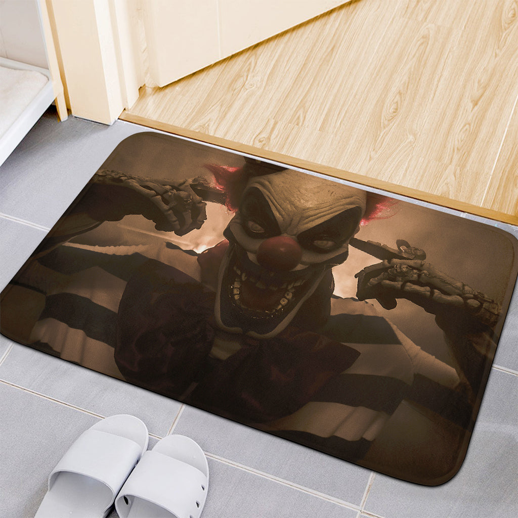 Scary Clown Print Indoor Door Mat
