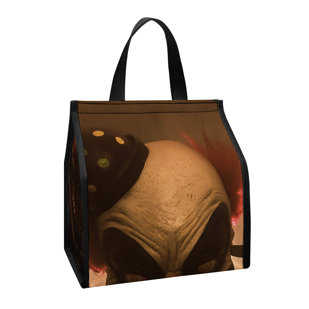 Scary Clown Print Insulated Lunch Tote