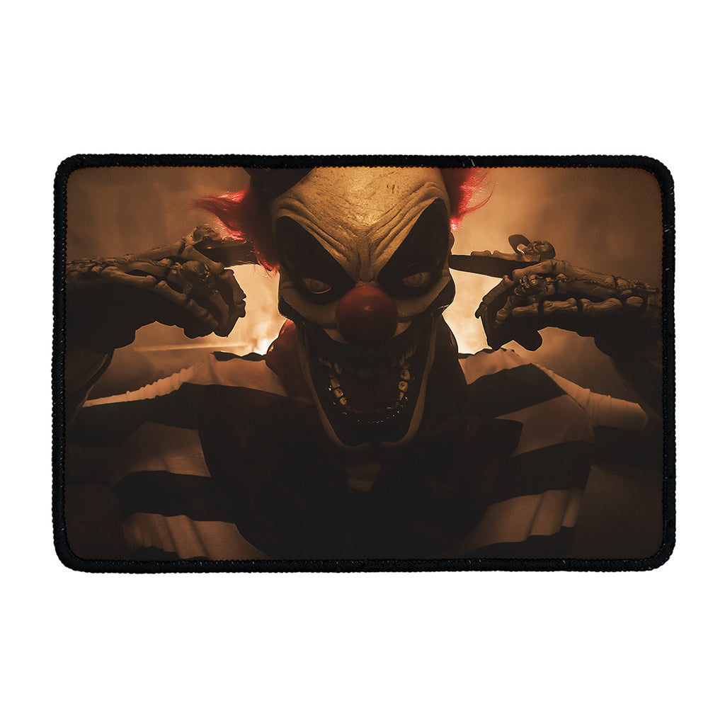 Scary Clown Print Kitchen Mat