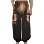 Scary Clown Print Lantern Pants