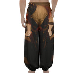 Scary Clown Print Lantern Pants