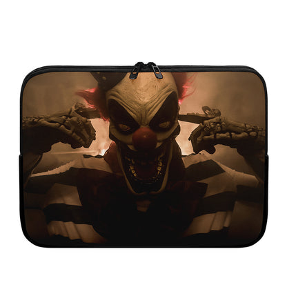 Scary Clown Print Laptop Sleeve