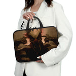 Scary Clown Print Laptop Sleeve With Handle