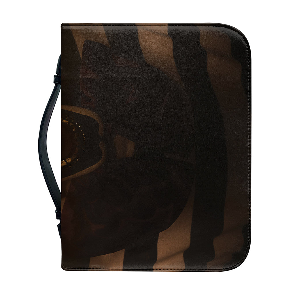 Scary Clown Print Leather Bible Cover