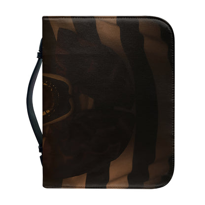 Scary Clown Print Leather Bible Cover