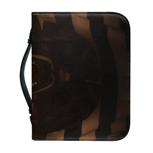 Scary Clown Print Leather Bible Cover