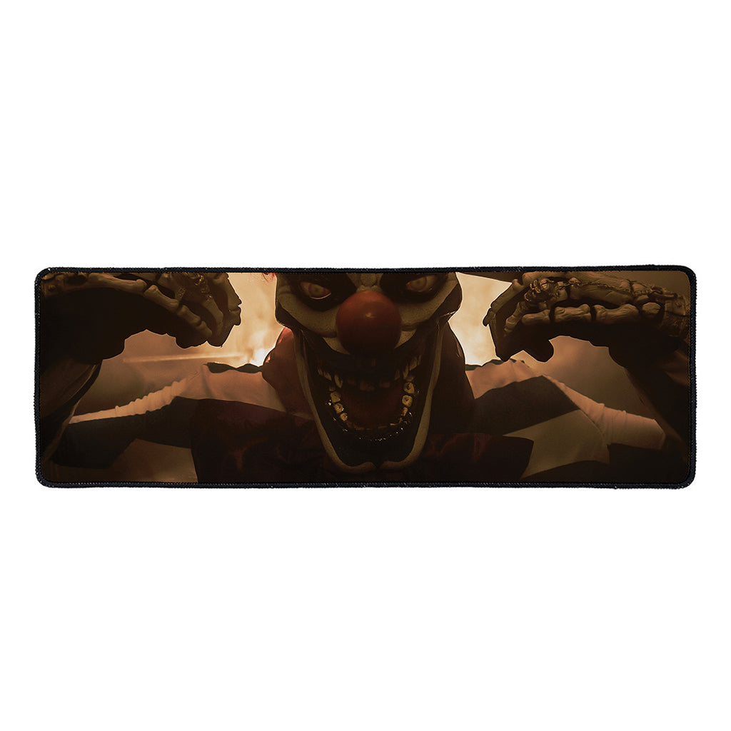 Scary Clown Print Long Kitchen Mat