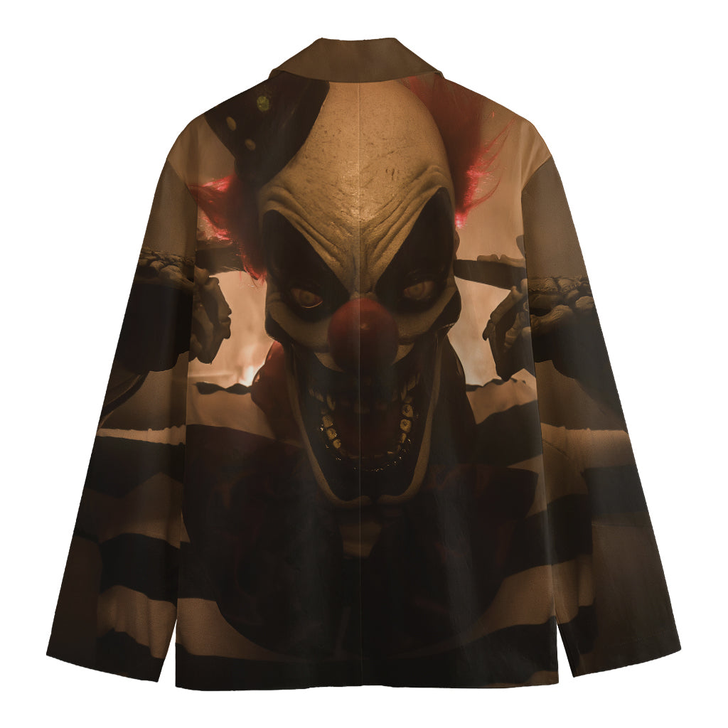 Scary Clown Print Men's Blazer