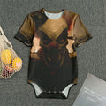 Scary Clown Print Men's Bodysuit