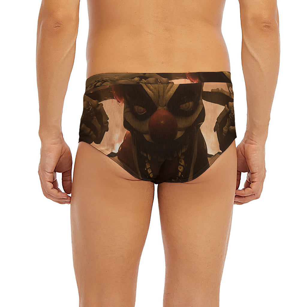 Scary Clown Print Men's Briefs