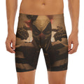 Scary Clown Print Men's Long Boxer Briefs