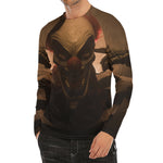 Scary Clown Print Men's Long Sleeve Rash Guard
