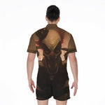 Scary Clown Print Men's Rompers