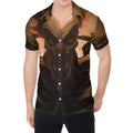 Scary Clown Print Men's Shirt