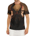 Scary Clown Print Men's Short Sleeve Rash Guard