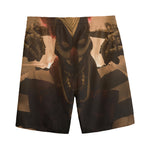 Scary Clown Print Men's Sports Shorts