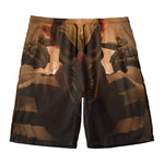 Scary Clown Print Men's Swim Trunks