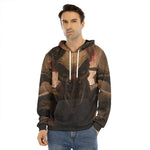 Scary Clown Print Men's Velvet Pullover Hoodie