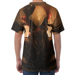 Scary Clown Print Men's Velvet T-Shirt