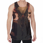 Scary Clown Print Men's Velvet Tank Top