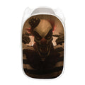 Scary Clown Print Mesh Laundry Hamper