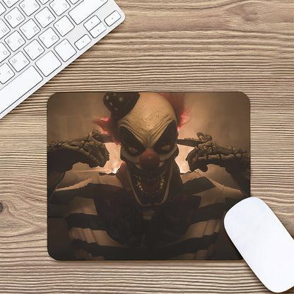 Scary Clown Print Mouse Pad
