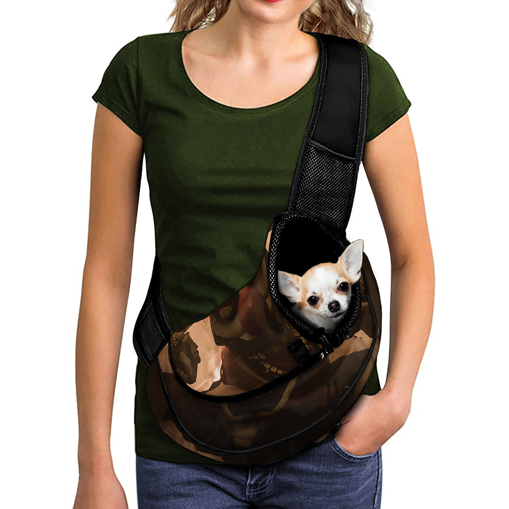 Scary Clown Print Pet Sling Carrier
