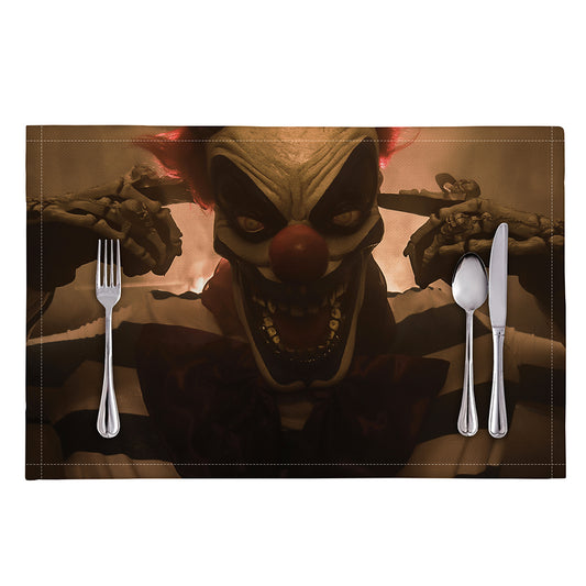 Scary Clown Print Placemat
