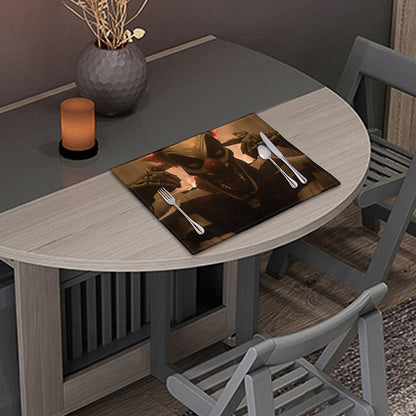 Scary Clown Print Placemat