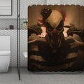 Scary Clown Print Polyester Shower Curtain