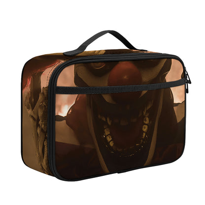 Scary Clown Print Portable Lunch Bag