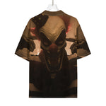 Scary Clown Print Rayon Hawaiian Shirt