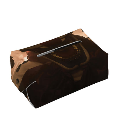 Scary Clown Print Rectangle Tissue Box Cover