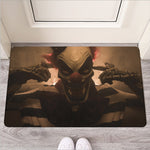 Scary Clown Print Rubber Doormat
